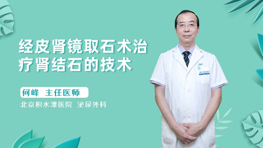 经皮肾镜取石术治疗肾结石的技术