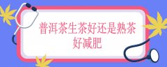 普洱茶生茶好还是熟茶好减肥，生茶和熟茶哪个对身体好