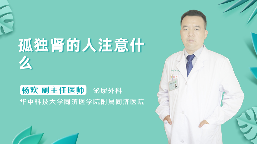孤独肾的人注意什么