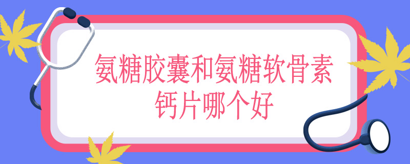氨糖胶囊和氨糖软骨素钙片哪个好