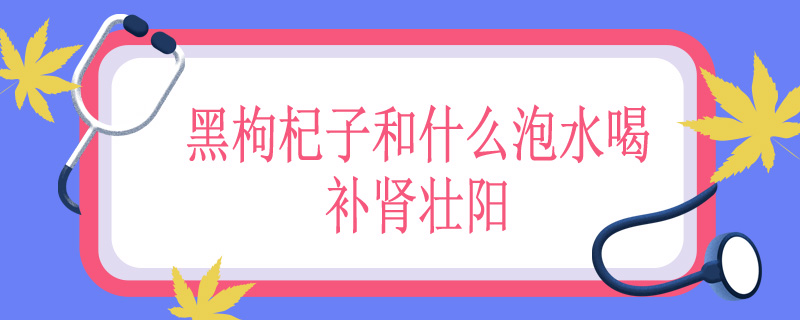 黑枸杞子和什么泡水喝补肾壮阳